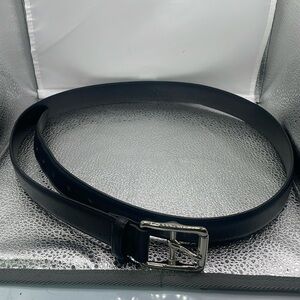 (Z6)COACH‎ black leather belt size L/10 for kids